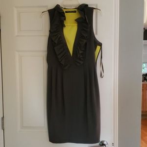 Deep Olive Green Sleveless Dress